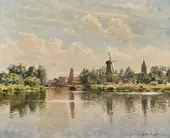 Dutch Sloop Departing By Louis Aston Knight