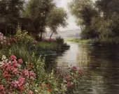 Flower by the River By Louis Aston Knight