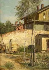 View of a House in Misdroy By Wilhelm Amberg