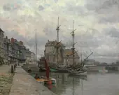 Honfleur Normandy By Louis Aston Knight