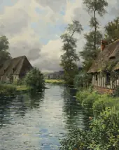 La Risle a La Heronniere Normandy By Louis Aston Knight