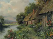 Normandy Landscape By Louis Aston Knight