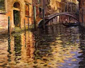 Pont Del Angelo Venice By Louis Aston Knight