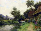 River Flowers By Louis Aston Knight