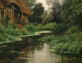 Summer Afternoon Normandy By Louis Aston Knight