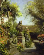 Summer Garden By Louis Aston Knight