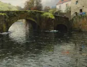 The Flower Bridge Quimperle By Louis Aston Knight