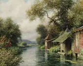 The Old Wash Houses Normandy By Louis Aston Knight