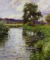 The Risle at Le Riviere Thibouville By Louis Aston Knight