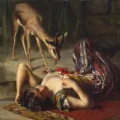 The Deer By Ferdinand Max Bredt