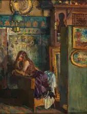 The Model in the Studio By Ferdinand Max Bredt