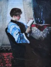 Woman Reading By Ferdinand Max Bredt