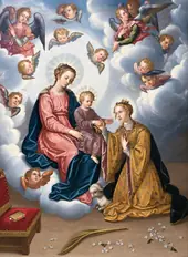 Mystic Marriage of Saint Agnes 1628 By Francisco Pacheco