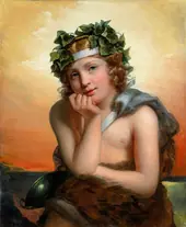 Bacchus as a Child 1822 By Julie Hugo