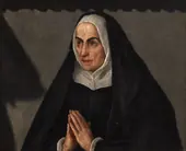 Portrait of Geronima De Zamudio By Francisco Pacheco