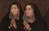 Portrait of Miguel Jeronimo's Wife and Daughter By Francisco Pacheco