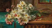 A Bouquet of Daisies By Hans Zatzka