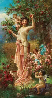 An Allegory of Summer With Messengers of Love By Hans Zatzka