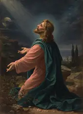 Christ on the Mount of Olives By Hans Zatzka