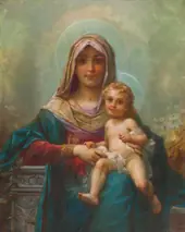 Madonna and Child By Hans Zatzka