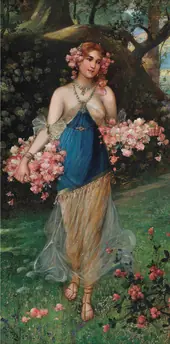 Maidens of Spring II By Hans Zatzka