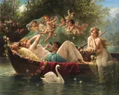 The Enchanted Boat Ride By Hans Zatzka