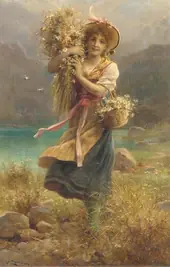 The Flower Harvest By Hans Zatzka