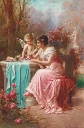 The Love Letter By Hans Zatzka