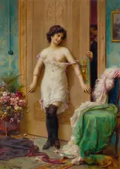 The Temptation By Hans Zatzka