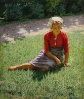 My Teresa 1917 By Angelo Morbelli