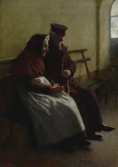 Old Times 1908 By Angelo Morbelli