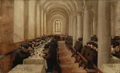 Refectory of the Pio Albergo Trivulzio c1884 By Angelo Morbelli