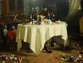 Suicide by Asphyxiation Left Side 1884 By Angelo Morbelli