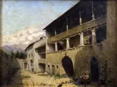The Farmhouse 1878 By Angelo Morbelli