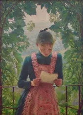 The First Letter By Angelo Morbelli