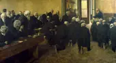 The Viaticum to the Dying Comrade 1884 By Angelo Morbelli