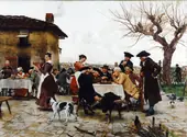 The Chess Players 1886 By Raffaello Sorbi