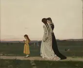 The Evening Walk Environs of Florence 1870 By Raffaello Sorbi