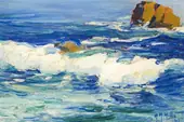 First Tide Laguna Beach 1929 By Anna Althea Hills