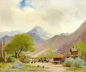 Threatening Storm Palm Springs By Anna Althea Hills