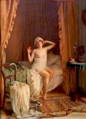 In the Alcove 1918 By Victor Marais-Milton