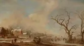 A Winter Landscape By Aert van der Neer