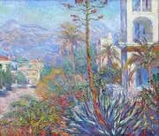 Villas at Bordighera 1888 By Claude Monet