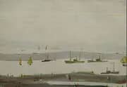The Estuary 1956 By L-S-Lowry
