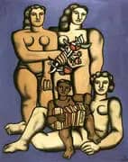 Three Sisters By Fernand Leger