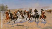 A Dash For Timber By Frederic Remington