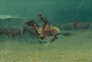 The Stampede By Frederic Remington