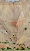 Cliffs Beyond Abiquia, Dry Waterfall 1943 By Georgia O'Keeffe