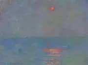 Waterloo Bridge Sun in the Fog 1902 By Claude Monet