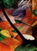 Deer in the Woods II By Franz Marc